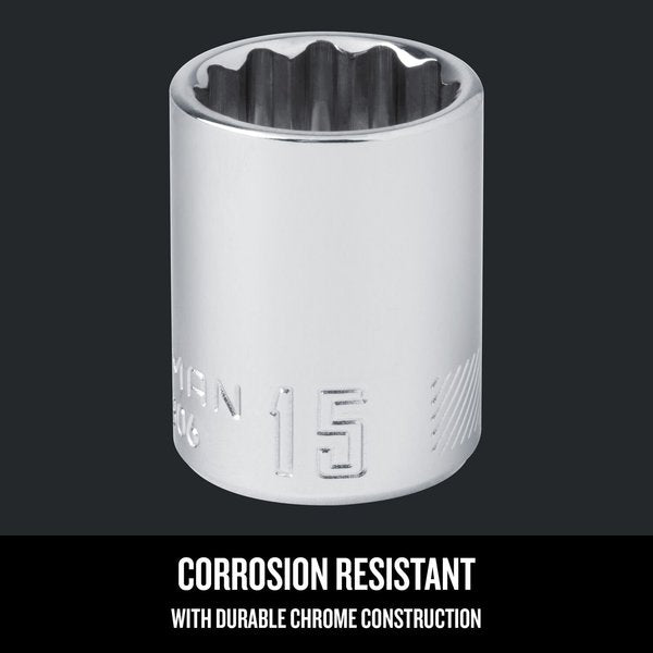 Sockets, 15 mm S x 3/8