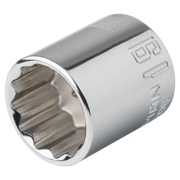 Sockets, 19 mm S x 3/8