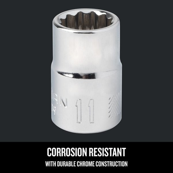 Sockets, 11 mm S x 3/8