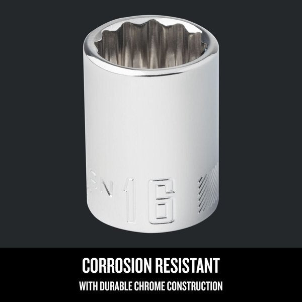Sockets, 16 mm S x 3/8