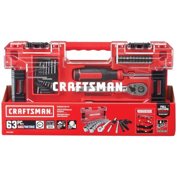 Tool Set, 63-pc Versastack(TM) Mechanics