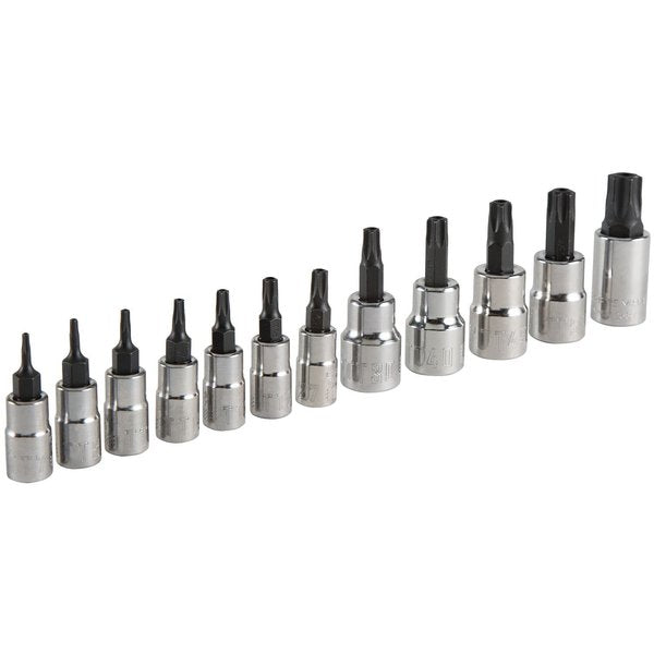 Sockets, 12-pc Tamper-Resistant Torx Bit