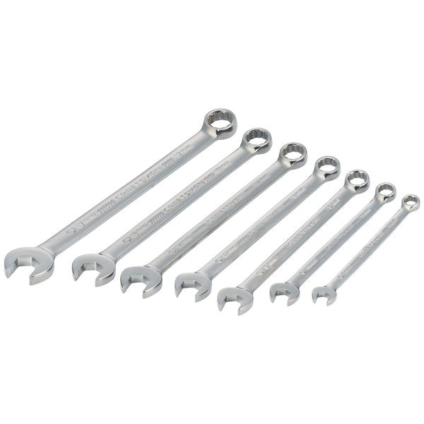 Wrenches, 7-pc Metric Gunmetal Chrome Lo