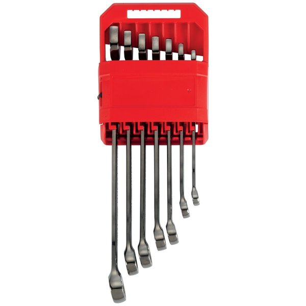 Wrenches, 7-pc Metric Gunmetal Chrome Lo