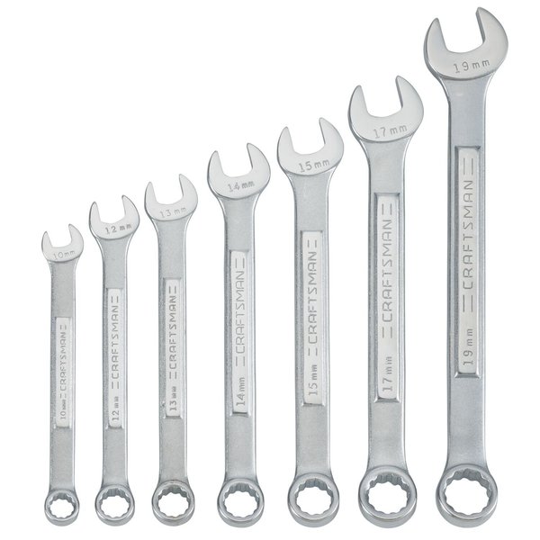 Wrenches, 7-pc Metric Raised-Panel Combi