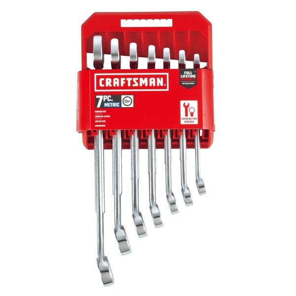Wrenches, 7-pc Metric Raised-Panel Combi