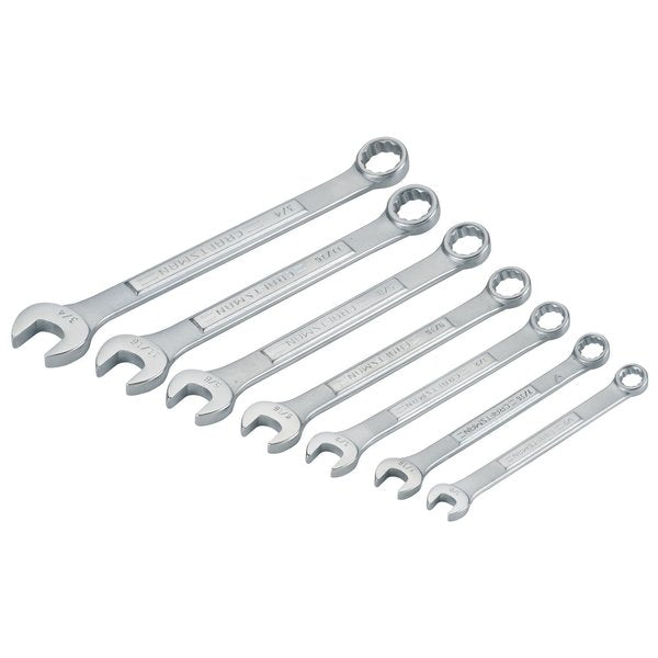 Wrenches, 7 pc SAE Raised-Panel Combinat