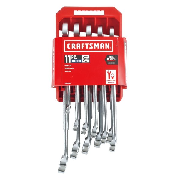 Wrenches, 11-pc Metric Raised-Panel Comb