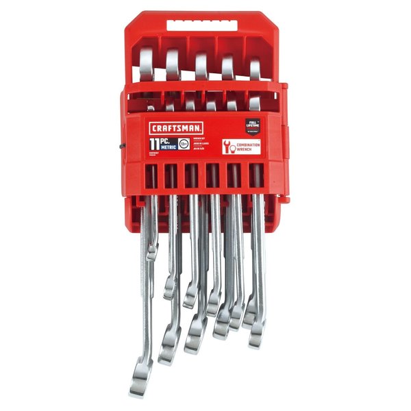 Wrenches, 11-pc Metric Raised-Panel Comb