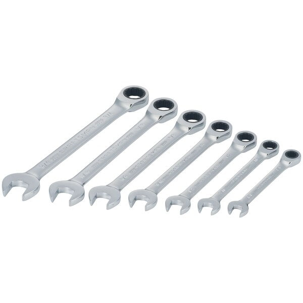 Wrenches, 7-pc SAE Ratcheting Combinatio