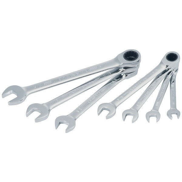 Wrenches, 7-pc SAE Ratcheting Combinatio