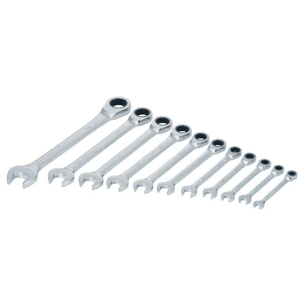 Wrenches, 11-pc SAE Ratcheting Combinati