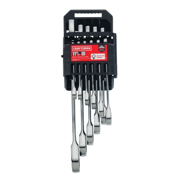 Wrenches, 11-pc SAE Ratcheting Combinati