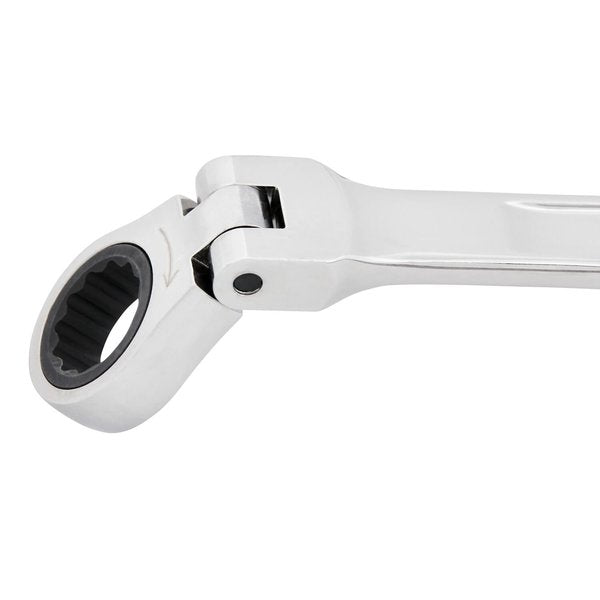 Flexible Head, V-Series XXL SAE Ratchet Flex Head Doubl, Polished Chrome