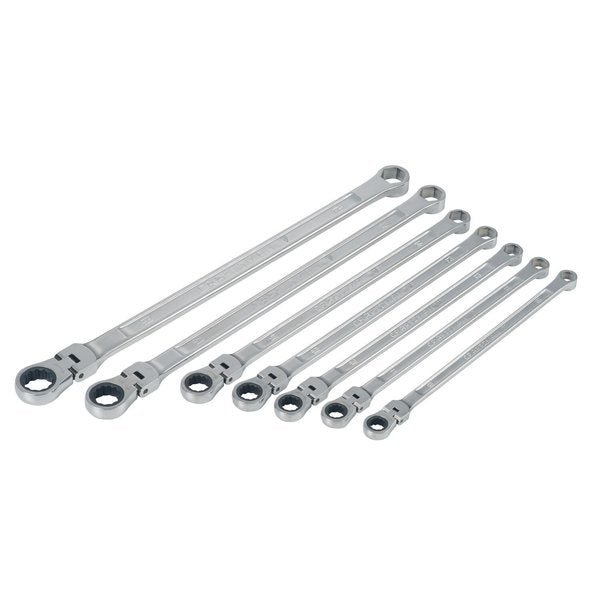 Flexible Head, V-Series XXL Met Ratchet Flex Head Doubl, Polished Chrome