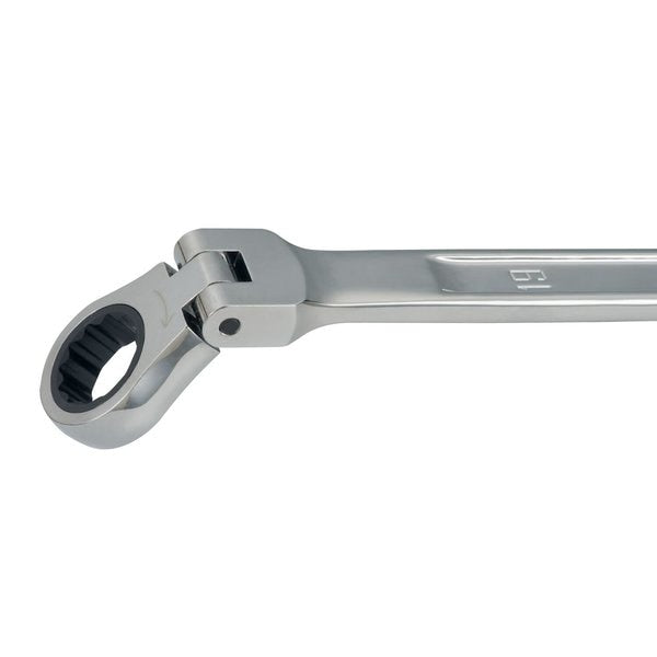 Flexible Head, V-Series XXL Met Ratchet Flex Head Doubl, Polished Chrome