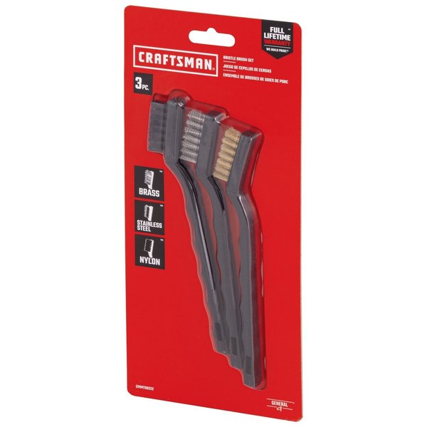 Auto Tools, 3PC Bristle Brush Set