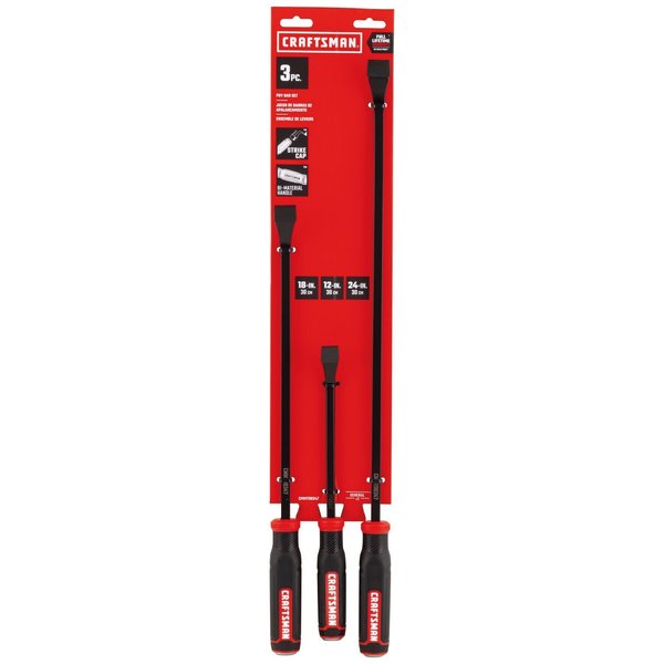 Breaker Bar, 3pc Pry Bar Set