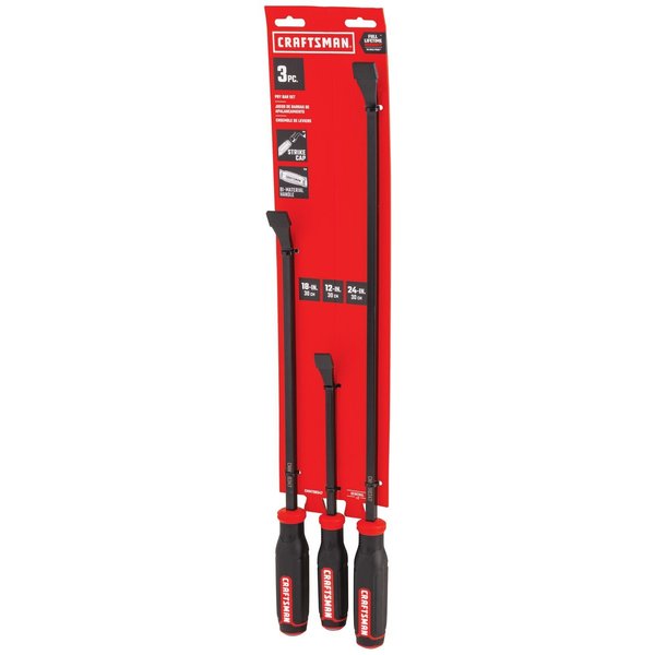 Breaker Bar, 3pc Pry Bar Set