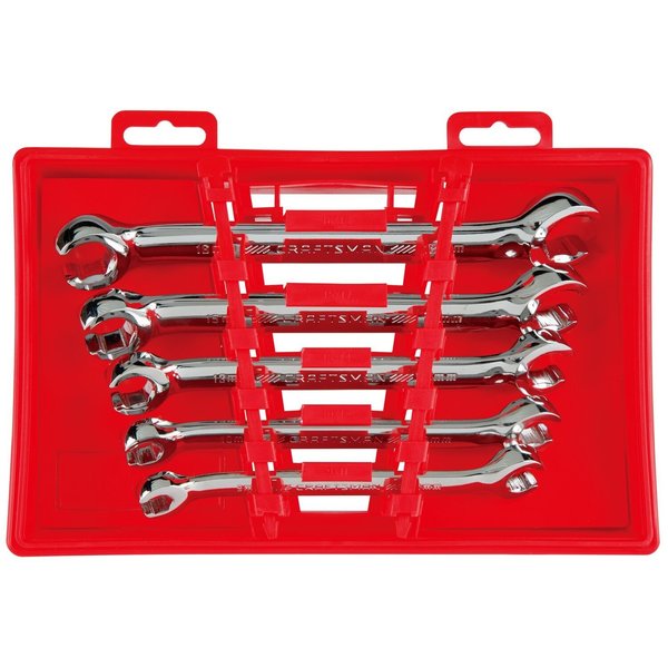Wrenches, 5 Piece 6-Point Metric Flare N