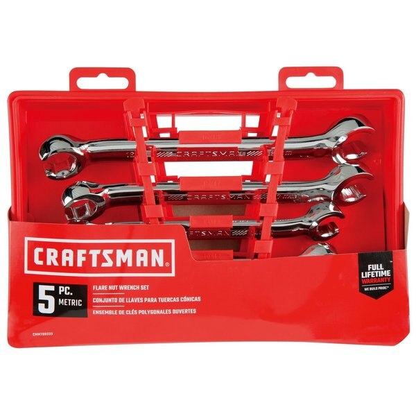 Wrenches, 5 Piece 6-Point Metric Flare N