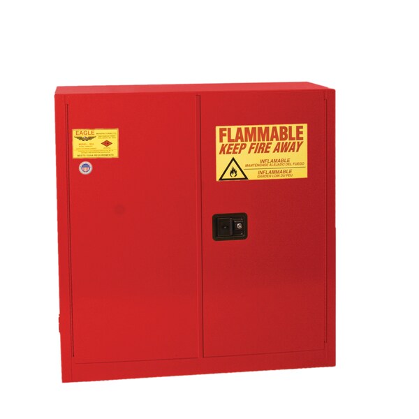 Flammable Liquid Safety Cabinet, Red