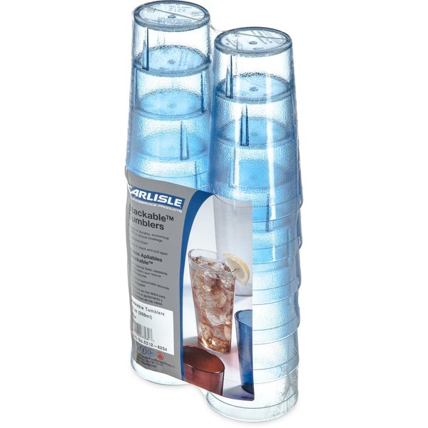 SAN Tumbler, 12 oz., 12/Pack, Blue, PK6