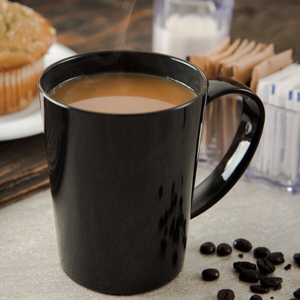 Mug, 12 oz., Blk, PK12