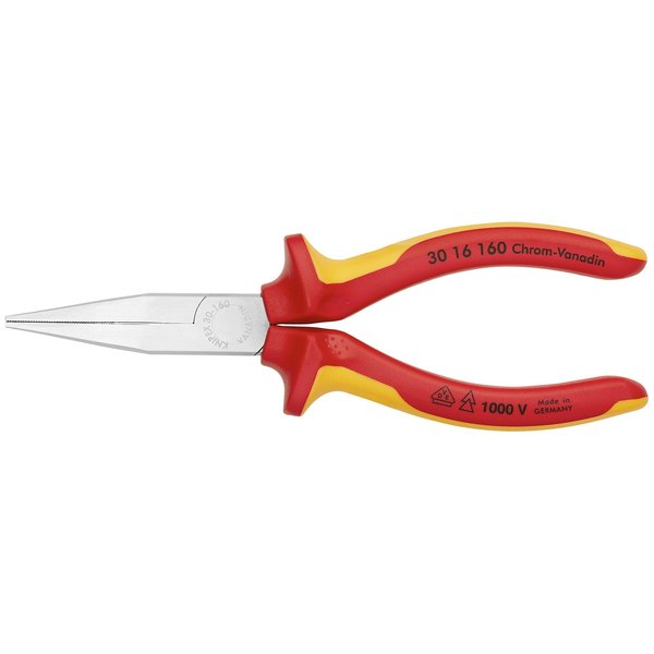 Flat Tips, Long Nose Pliers, 6 1/4