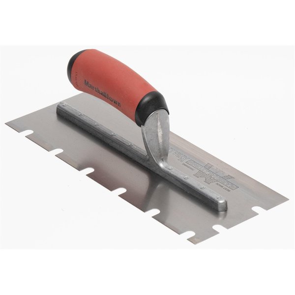 Notched Trowel, SS, 3/8