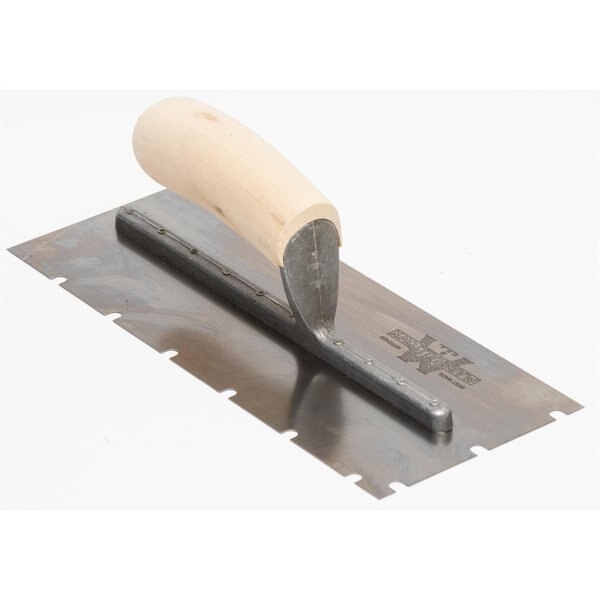 Notched Trowel, SS, 1/4