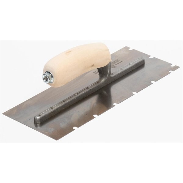 Notched Trowel, SS, 1/4