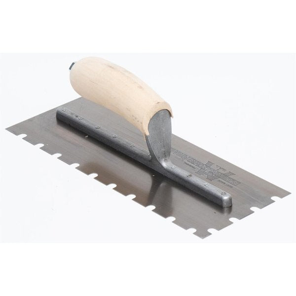 Notched Trowel, SS, 5/16