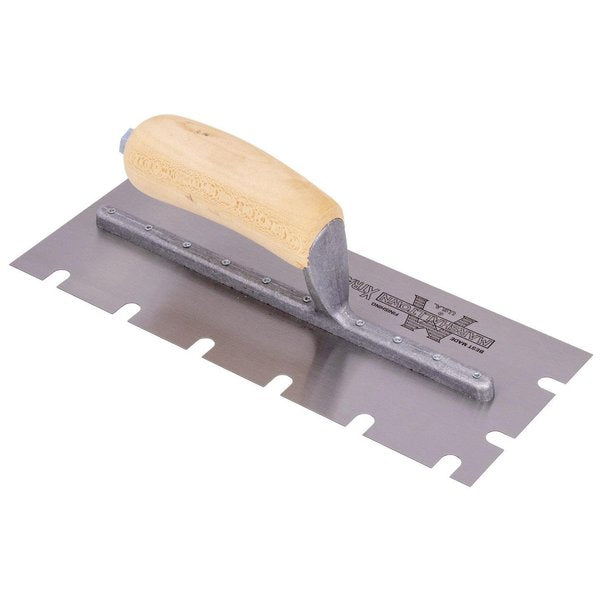 Notched Trowel, SS, 3/8
