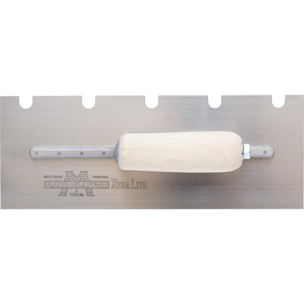 Notched Trowel, SS, 1/2
