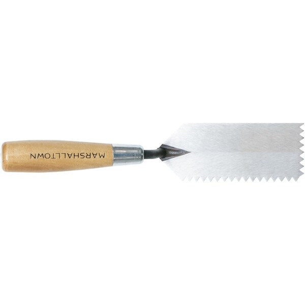 Notched Margin Trowel, V-Hndle, 1/4