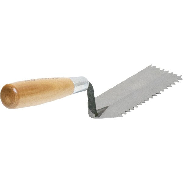 Notched Margin Trowel, V-Hndle, 1/4