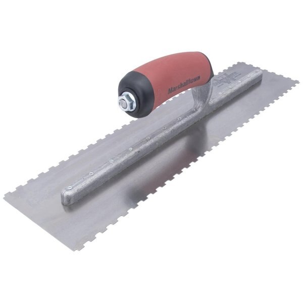 Notched Trowel, 3-Side, 1/4