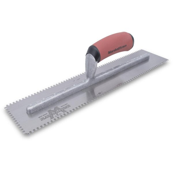Notched Trowel, 3-Side, 1/8