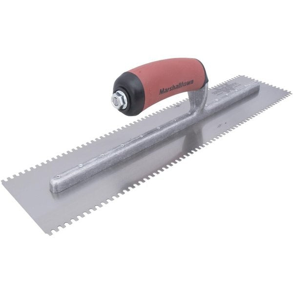 Notched Trowel, 3-Side, 1/8