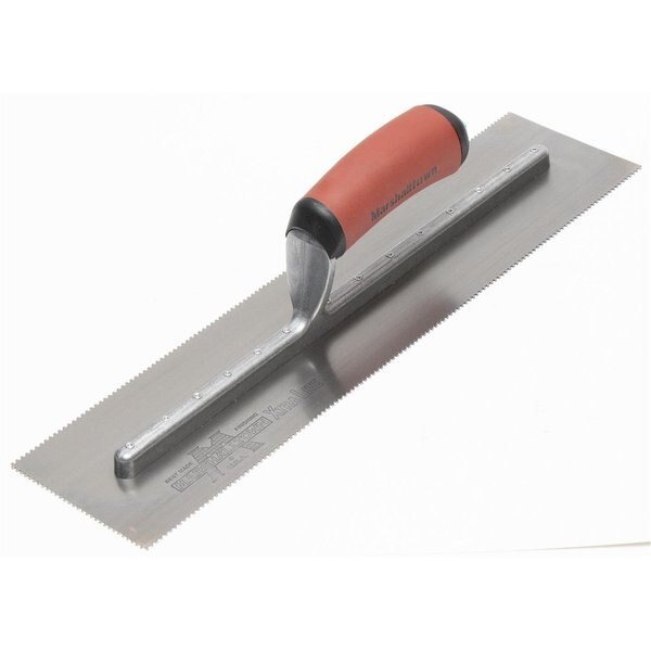Notched Trowel, 3-Side, 1/16