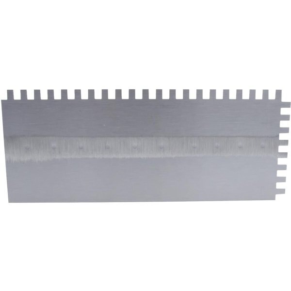 Notched Trowel, Sq Hndle, 3/16