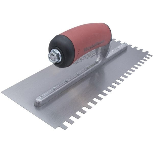 Notched Trowel, Sq Hndle, 3/16