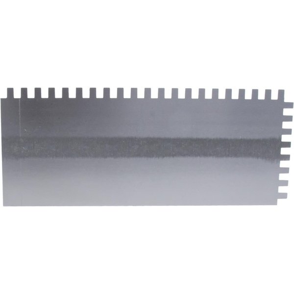 Notched Trowel, U-Handle, 1/4