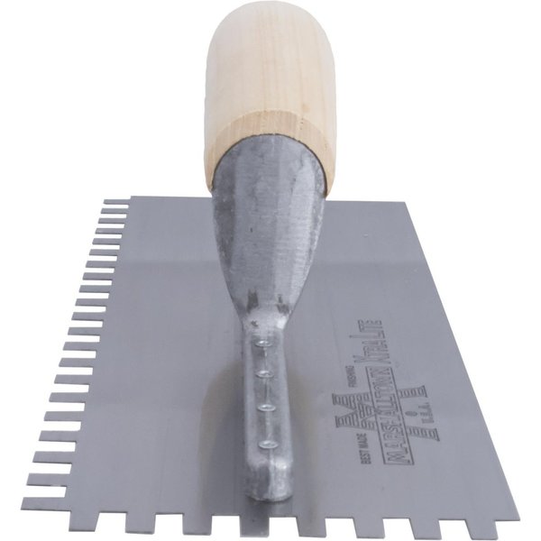 Notched Trowel, U-Handle, 1/4
