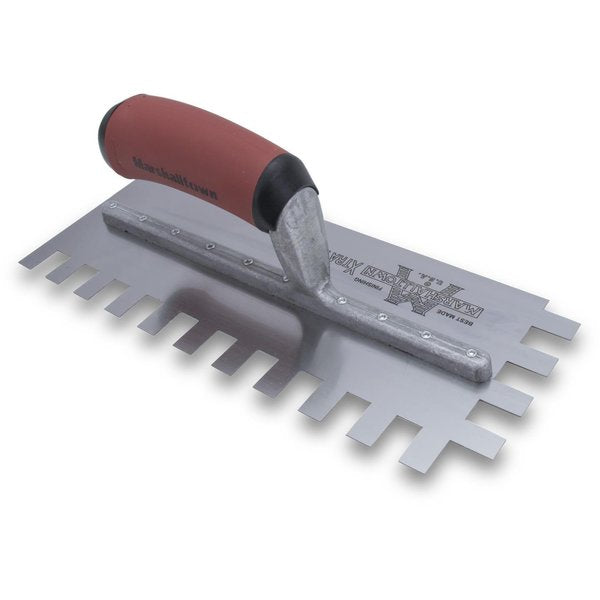 Notched Trowel, U-Handle, 1/4