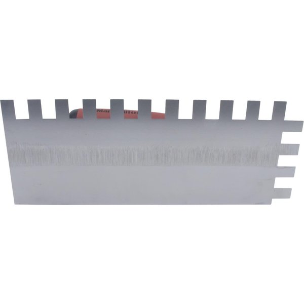 Notched Trowel, U-Handle, 1/4