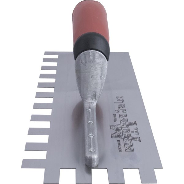 Notched Trowel, U-Handle, 1/4