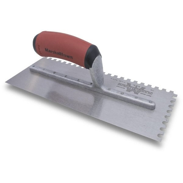 Notched Trowel, U-Handle, 1/4