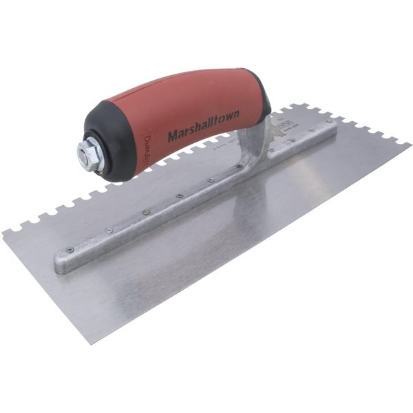 Notched Trowel, U-Handle, 1/4